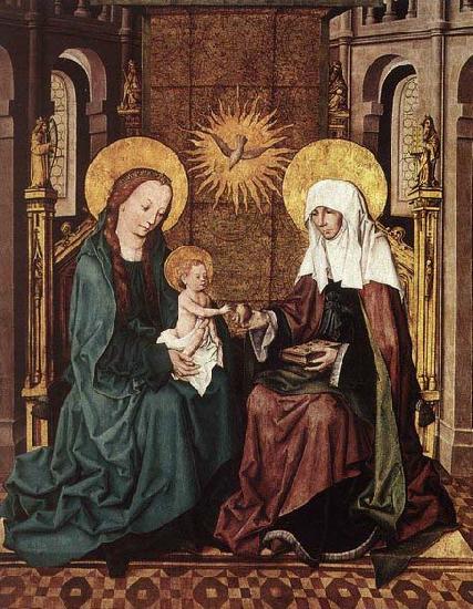 Master of the Housebook Virgin and Child with St Anne oil painting image